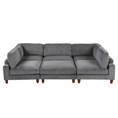 Load image into Gallery viewer, 163''Modular Sectional Sofa,with Ottoman L Shaped Corner Sectional for