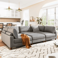 Load image into Gallery viewer, 163''Modular Sectional Sofa,with Ottoman L Shaped Corner Sectional for