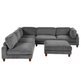 Load image into Gallery viewer, 163''Modular Sectional Sofa,with Ottoman L Shaped Corner Sectional for