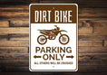 Load image into Gallery viewer, Dirt Bike Parking Sign