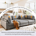 Load image into Gallery viewer, 163''Modular Sectional Sofa,with Ottoman L Shaped Corner Sectional for