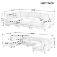 Load image into Gallery viewer, 163''Modular Sectional Sofa,with Ottoman L Shaped Corner Sectional for