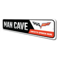Load image into Gallery viewer, Man Cave Chevy Corvette Sign