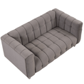 Load image into Gallery viewer, 63" Modern Sofa Dutch Fluff Upholstered sofa with solid wood legs,