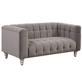 Load image into Gallery viewer, 63" Modern Sofa Dutch Fluff Upholstered sofa with solid wood legs,