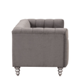 Load image into Gallery viewer, 63" Modern Sofa Dutch Fluff Upholstered sofa with solid wood legs,