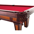 Load image into Gallery viewer, 7 Ft Pool Table with Red Burgundy Wool Top and Fringe Drop Pockets