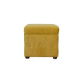 Load image into Gallery viewer, Mustard Velvet Lid-up Ottoman