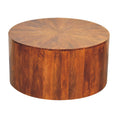 Load image into Gallery viewer, Chestnut Round Wooden Coffee Table