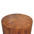 Load image into Gallery viewer, Chestnut Round Wooden Coffee Table