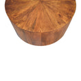 Load image into Gallery viewer, Chestnut Round Wooden Coffee Table