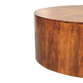 Load image into Gallery viewer, Chestnut Round Wooden Coffee Table