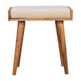 Load image into Gallery viewer, Boucle Cream Tray Style Footstool