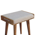 Load image into Gallery viewer, Boucle Cream Tray Style Footstool