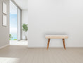 Load image into Gallery viewer, Cream Boucle Nordic Bench