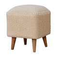 Load image into Gallery viewer, Cream Boucle Squoval Bench