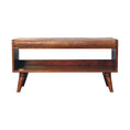 Load image into Gallery viewer, Chestnut Bench with Brown Leather Seatpad