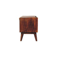 Load image into Gallery viewer, Chestnut Bench with Brown Leather Seatpad