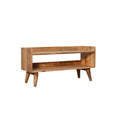 Load image into Gallery viewer, Oak-ish Nordic Storage Bench