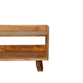 Load image into Gallery viewer, Oak-ish Nordic Storage Bench
