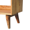Load image into Gallery viewer, Oak-ish Nordic Storage Bench With Mud Linen