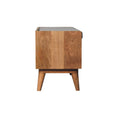 Load image into Gallery viewer, Oak-ish Nordic Storage Bench With Mud Linen