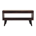 Load image into Gallery viewer, California Walnut bench with mud linen seat pad