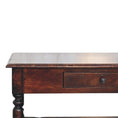 Load image into Gallery viewer, Turned Legs Cherry Console Table