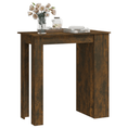 Load image into Gallery viewer, vidaXL Bar Table with Storage Rack Smoked Oak 40.2"x19.7"x40.7"