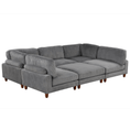 Load image into Gallery viewer, 163''Modular Sectional Sofa,with Ottoman L Shaped Corner Sectional for
