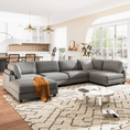 Load image into Gallery viewer, 163''Modular Sectional Sofa,with Ottoman L Shaped Corner Sectional for
