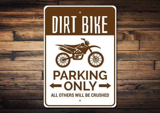 Dirt Bike Parking Sign
