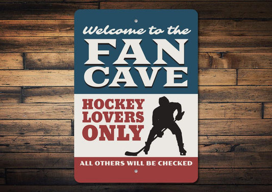Hockey Fan Cave Sign