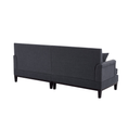 Load image into Gallery viewer, Upholstered Country Style Sofa with Wooden Legs and Two Throw Pillows

