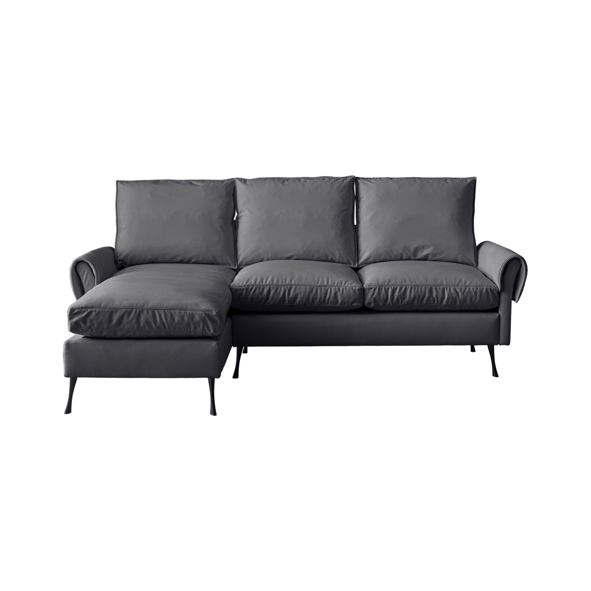 81"Modern Sectional Technical leather L-Shaped Sofa Couch with
