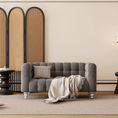 Load image into Gallery viewer, 63" Modern Sofa Dutch Fluff Upholstered sofa with solid wood legs,
