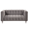 Load image into Gallery viewer, 63" Modern Sofa Dutch Fluff Upholstered sofa with solid wood legs,
