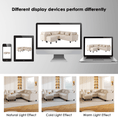 Load image into Gallery viewer, 87" Modern Sectional Sofa with coffee table,6-Seat Couch Set with
