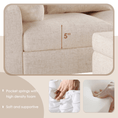 Load image into Gallery viewer, 87" Modern Sectional Sofa with coffee table,6-Seat Couch Set with
