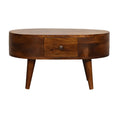 Load image into Gallery viewer, Mini Chestnut Rounded Coffee Table

