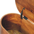 Load image into Gallery viewer, Chestnut Rounded Lid up Blanket Box
