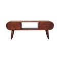 Load image into Gallery viewer, Chestnut Circular TV Unit
