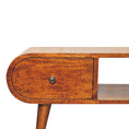 Load image into Gallery viewer, Chestnut Circular TV Unit
