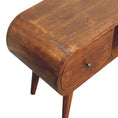 Load image into Gallery viewer, Chestnut Circular TV Unit

