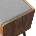 Load image into Gallery viewer, Oak-ish Nordic Storage Bench With Mud Linen
