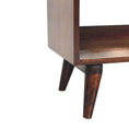 Load image into Gallery viewer, California Walnut bench with mud linen seat pad
