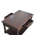 Load image into Gallery viewer, Turned Legs Cherry Console Table
