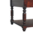 Load image into Gallery viewer, Turned Legs Cherry Console Table
