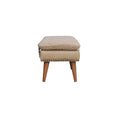 Load image into Gallery viewer, Boucle x Beige Leather Bench
