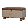 Load image into Gallery viewer, Boucle Lid- up Storage Ottoman
